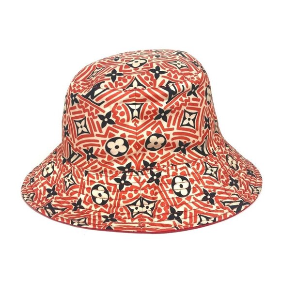 LOUIS VUITTON M76536 Hat Claim Rouge Monogram Hats Bucket Hat Bob Hat - Picture 3 of 13